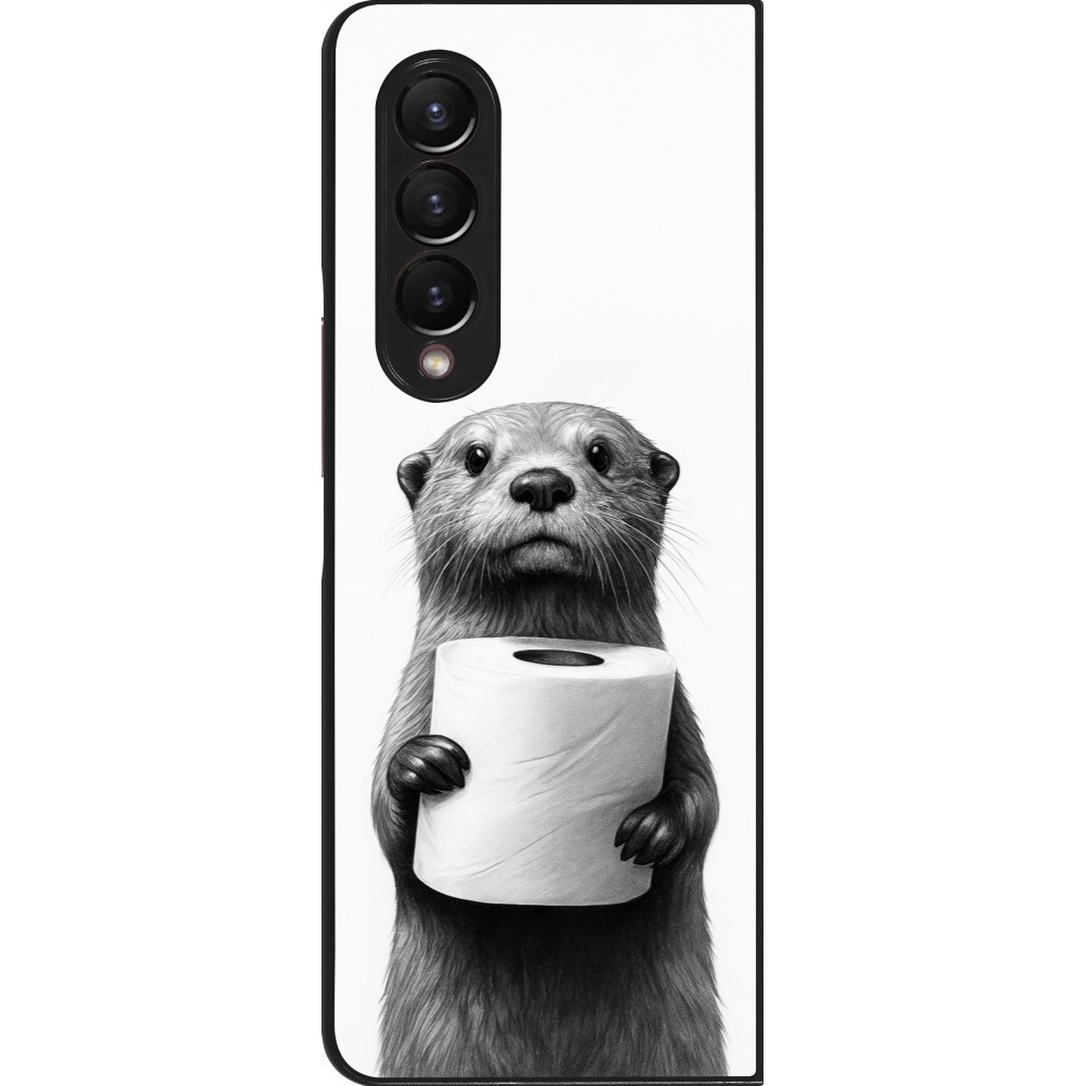 Samsung Galaxy Z Fold4 Case Hülle - Otter Toilettenpapier