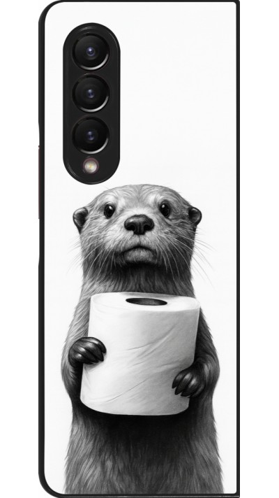 Samsung Galaxy Z Fold4 Case Hülle - Otter Toilettenpapier