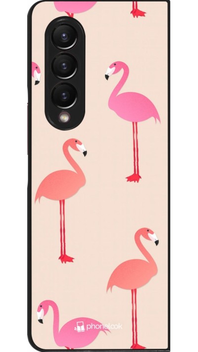 Samsung Galaxy Z Fold4 Case Hülle - Pink Flamingos Pattern