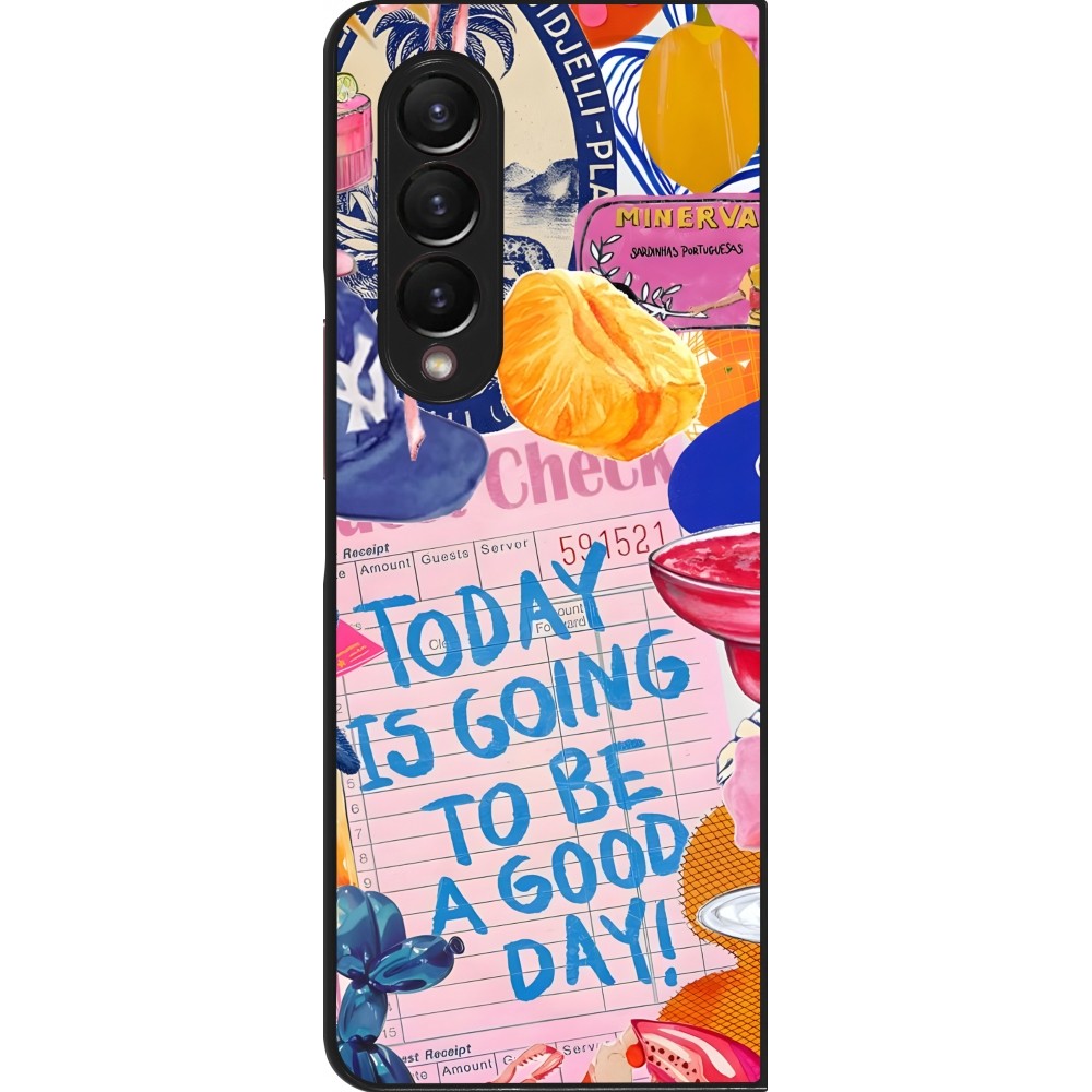 Samsung Galaxy Z Fold4 Case Hülle - Preppy Today is Going to be a good day