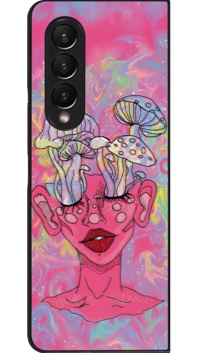 Samsung Galaxy Z Fold4 Case Hülle - Psychedelic pink mushroom