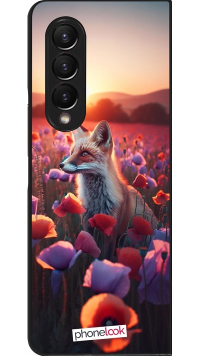 Coque Samsung Galaxy Z Fold4 - Renard pourpre au crépuscule