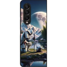 Samsung Galaxy Z Fold4 Case Hülle - Samurai Katana Mond