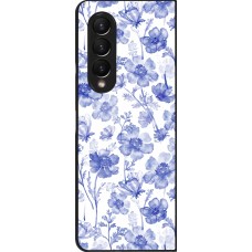 Samsung Galaxy Z Fold4 Case Hülle - Spring 23 watercolor blue flowers