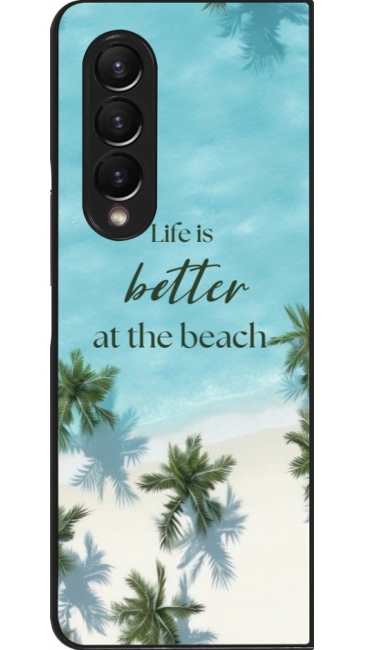 Coque Samsung Galaxy Z Fold4 - Summer 2025 Life is better at the beach