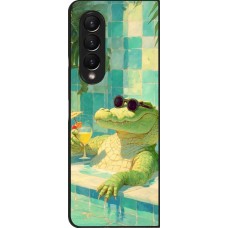 Coque Samsung Galaxy Z Fold4 - Crocodile in the swimming pool Summer 2026