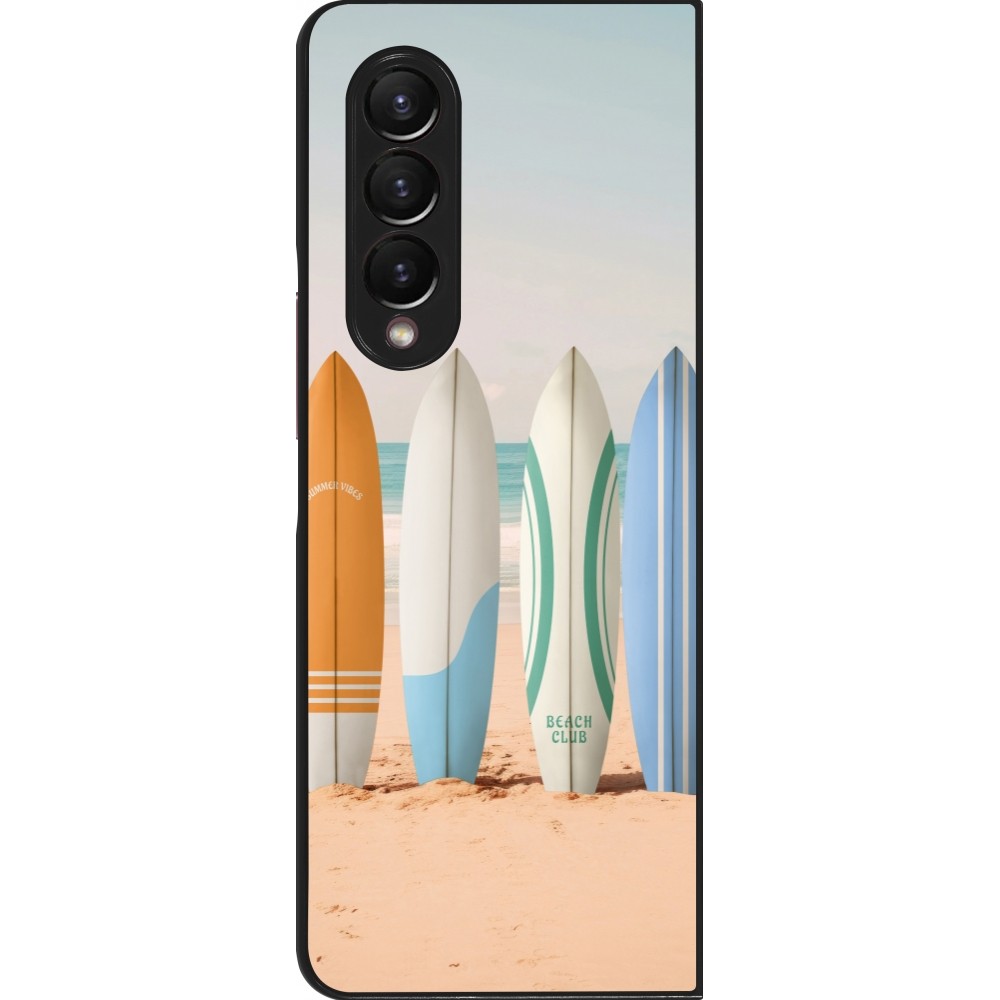 Samsung Galaxy Z Fold4 Case Hülle - Summer surfboard 2025