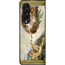 Coque Samsung Galaxy Z Fold4 - Tableau art - La Création d’Adam - Michel-Ange