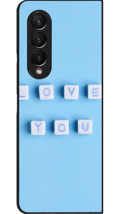 Coque Samsung Galaxy Z Fold4 - Valentine 2023 blue love you