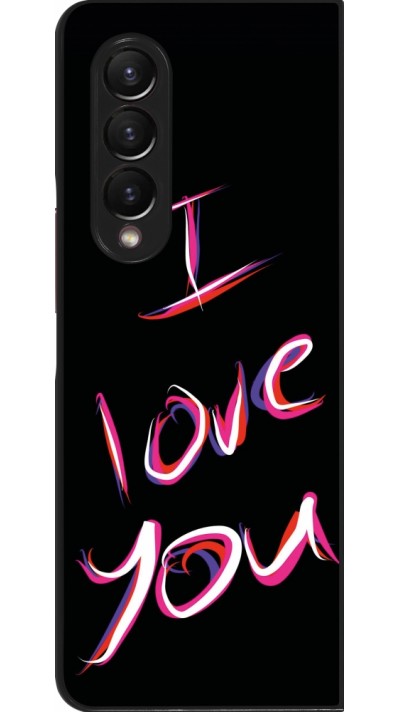 Coque Samsung Galaxy Z Fold4 - Valentine 2023 colorful I love you