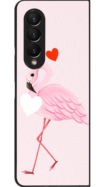 Coque Samsung Galaxy Z Fold4 - Valentine 2023 flamingo hearts
