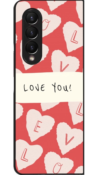 Coque Samsung Galaxy Z Fold4 - Valentine 2023 love you note