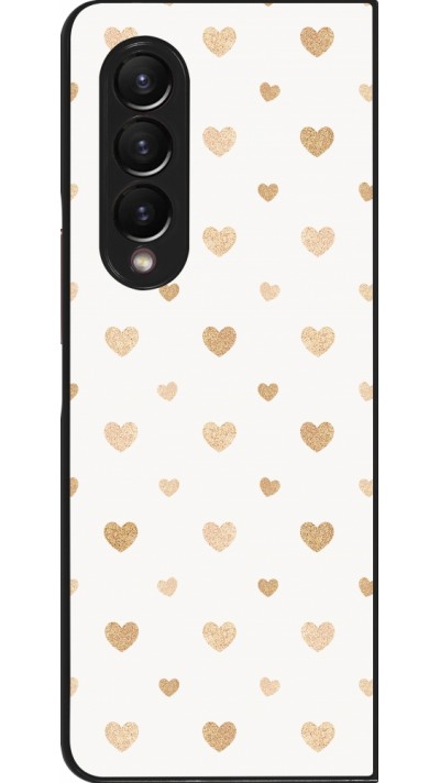 Coque Samsung Galaxy Z Fold4 - Valentine 2023 multiple gold hearts
