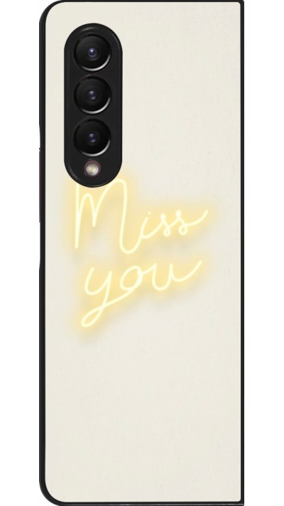 Coque Samsung Galaxy Z Fold4 - Valentine 2023 neon miss you