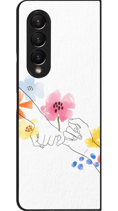 Coque Samsung Galaxy Z Fold4 - Valentine 2023 pinky promess flowers