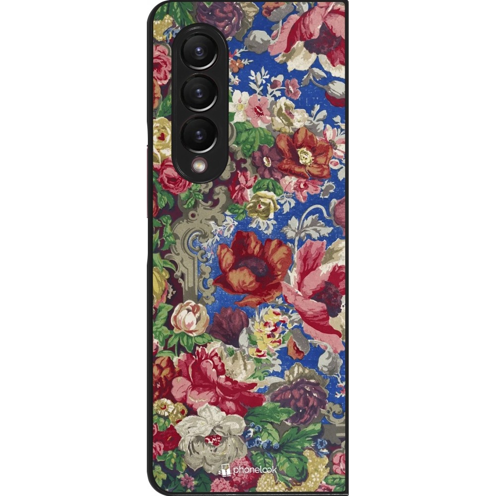 Samsung Galaxy Z Fold4 Case Hülle - Vintage Art Flowers