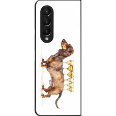 Samsung Galaxy Z Fold4 Case Hülle - Wine Teckel