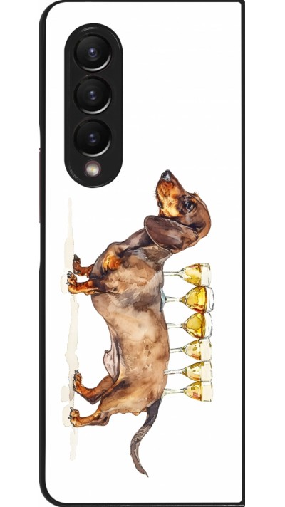 Coque Samsung Galaxy Z Fold4 - Wine Teckel