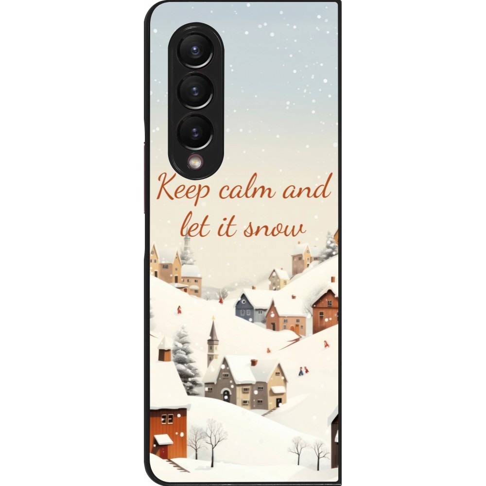 Coque Samsung Galaxy Z Fold4 - Winter 25 Winter Keep calm and let it snow