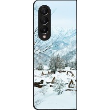 Coque Samsung Galaxy Z Fold4 - Winter 25 Winter snowy landscape