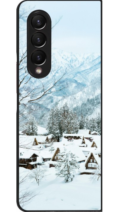 Coque Samsung Galaxy Z Fold4 - Winter 25 Winter snowy landscape
