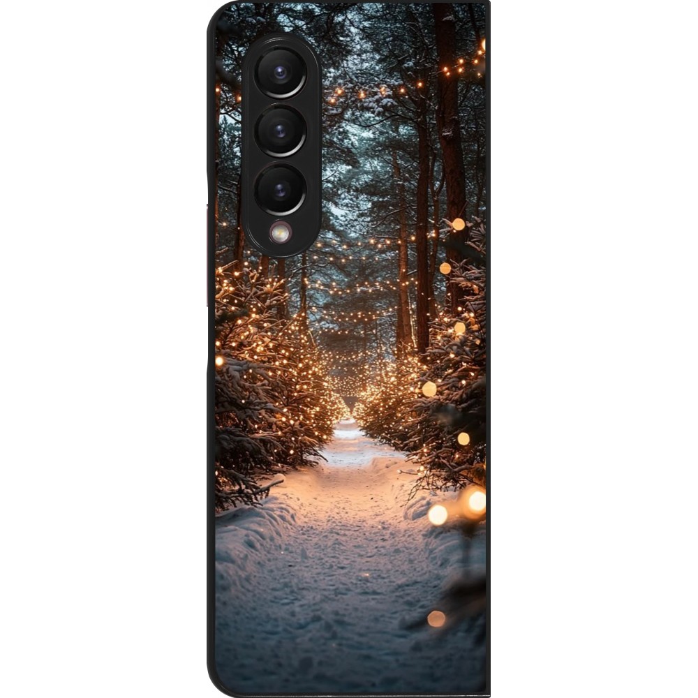 Coque Samsung Galaxy Z Fold4 - Winter 25 Winter snowy road