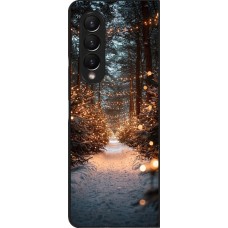 Coque Samsung Galaxy Z Fold4 - Winter 25 Winter snowy road