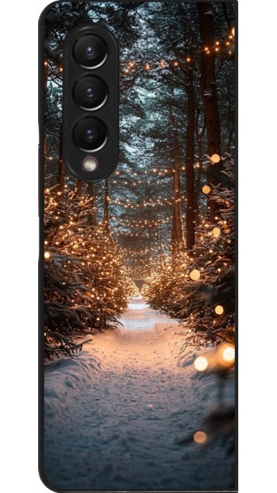 Coque Samsung Galaxy Z Fold4 - Winter 25 Winter snowy road