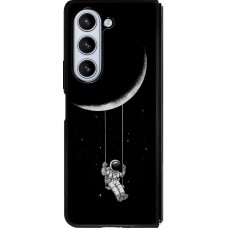 Samsung Galaxy Z Fold5 Case Hülle - Silikon schwarz Astro balançoire