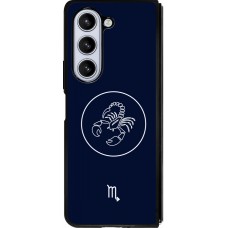 Coque Samsung Galaxy Z Fold5 - Silicone rigide noir Astrologie Scorpion