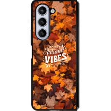 Coque Samsung Galaxy Z Fold5 - Silicone rigide noir Autumn 25 Autumn vibes