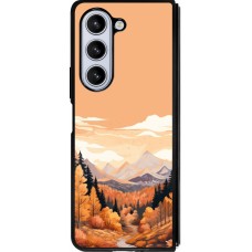 Coque Samsung Galaxy Z Fold5 - Silicone rigide noir Autumn 25 Mountains
