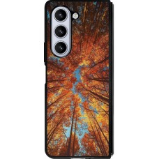 Coque Samsung Galaxy Z Fold5 - Silicone rigide noir Autumn 25 Trees