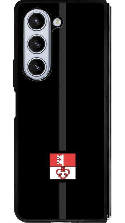 Samsung Galaxy Z Fold5 Case Hülle - Silikon schwarz Kanton OW schwarz