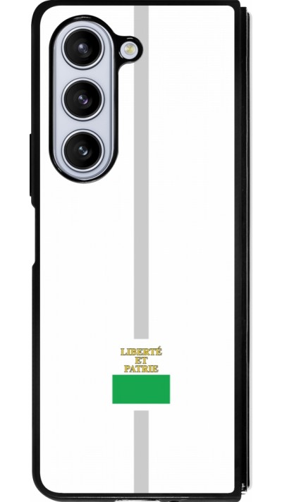 Samsung Galaxy Z Fold5 Case Hülle - Silikon schwarz Kanton VD weiss