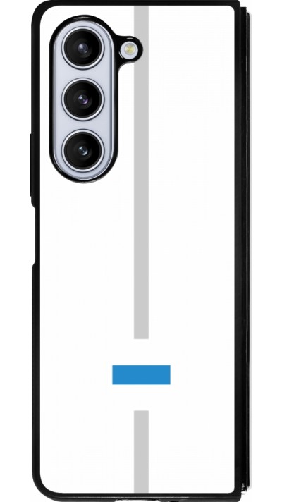 Samsung Galaxy Z Fold5 Case Hülle - Silikon schwarz Kanton ZG weiss