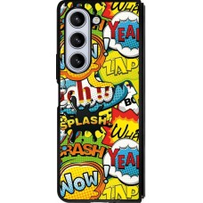Samsung Galaxy Z Fold5 Case Hülle - Silikon schwarz Cartoons slogans
