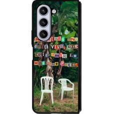 Coque Samsung Galaxy Z Fold5 - Silicone rigide noir Chairs DTMF