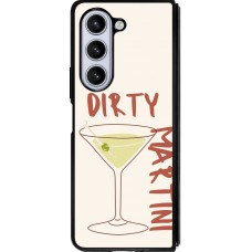 Coque Samsung Galaxy Z Fold5 - Silicone rigide noir Cocktail Dirty Martini