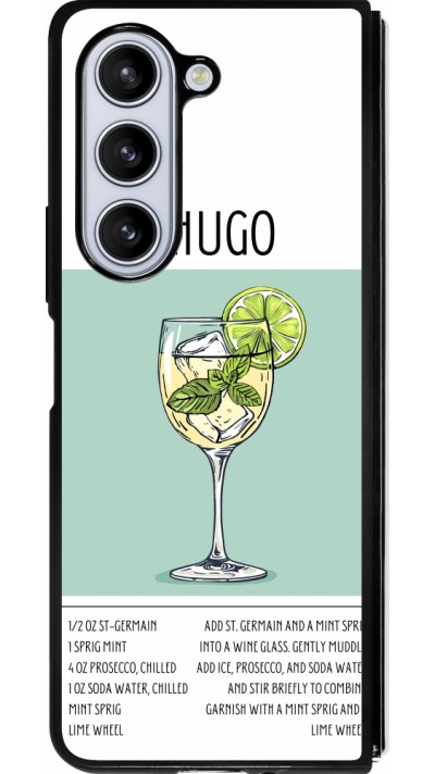 Samsung Galaxy Z Fold5 Case Hülle - Silikon schwarz Cocktail Rezept Hugo