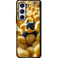 Coque Samsung Galaxy Z Fold5 - Silicone rigide noir Easter 2026 Chicken Batman