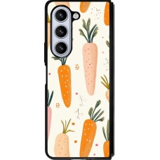Coque Samsung Galaxy Z Fold5 - Silicone rigide noir Easter 2026 Illustration carrots
