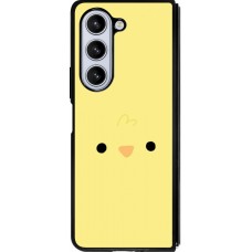 Coque Samsung Galaxy Z Fold5 - Silicone rigide noir Easter 2026 Little chicken