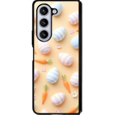 Coque Samsung Galaxy Z Fold5 - Silicone rigide noir Easter 2026 Pattern Easter