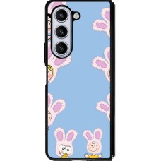 Coque Samsung Galaxy Z Fold5 - Silicone rigide noir Easter 2026 Snoopy