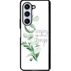 Samsung Galaxy Z Fold5 Case Hülle - Silikon schwarz Enjoy the little things