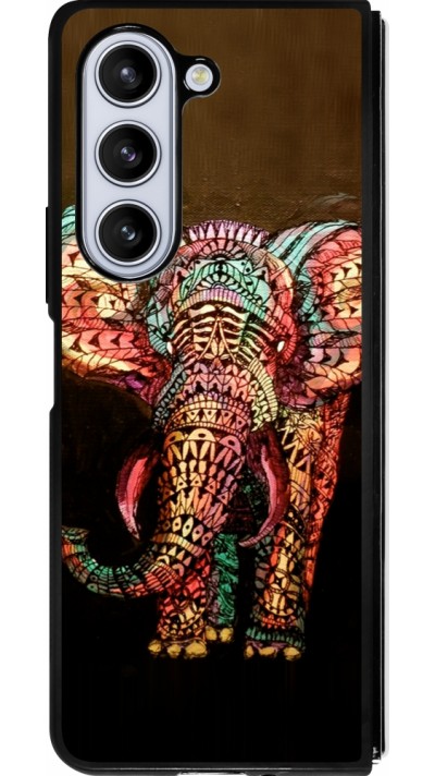 Coque Samsung Galaxy Z Fold5 - Silicone rigide noir Elephant 02