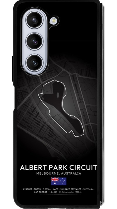 Coque Samsung Galaxy Z Fold5 - Silicone rigide noir F1 Track 2025 Melbourne