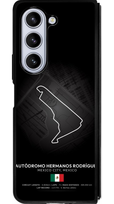 Coque Samsung Galaxy Z Fold5 - Silicone rigide noir F1 Track 2025 Mexico