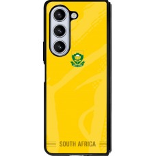 Coque Samsung Galaxy Z Fold5 - Silicone rigide noir Maillot de football Afrique du Sud 2026 personnalisable